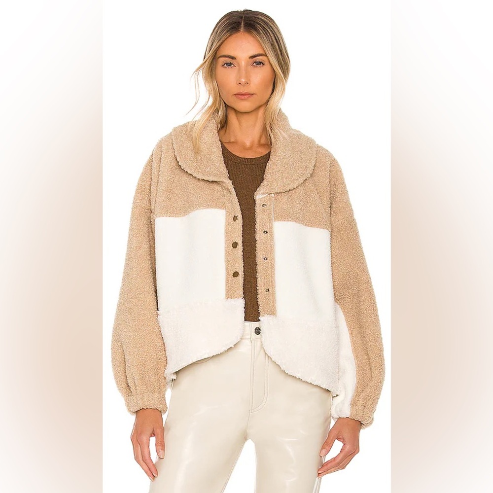 We The Free Tan and White Teddy Jacket - Picture 4 of 6